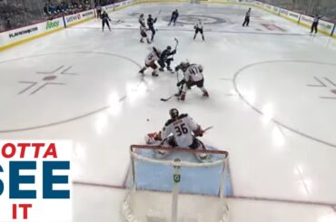 GOTTA SEE IT:  John Gibson Stymies Jets With Unreal Awkward Glove Save