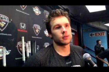 WHL Giants winger Matt Bellerive after 5-2 loss to Brandon on Oct. 29, 2014