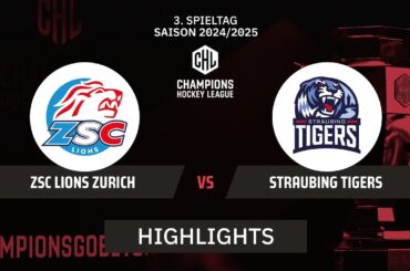 CHL: ZSC Lions Zurich vs. Straubing Tigers | Highlights - Hauptrunde, CHL | SDTV Eishockey