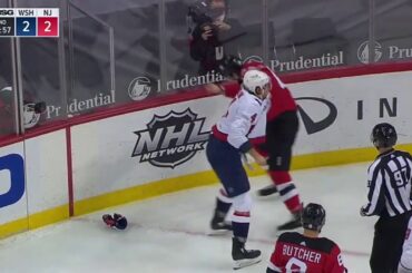 Nathan Bastian Drops The Gloves With Brenden Dillon