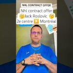 Nhl contract offerJack Roslovic 🤔2e centre▶️ Montréal  #nhl #lnh #hockey