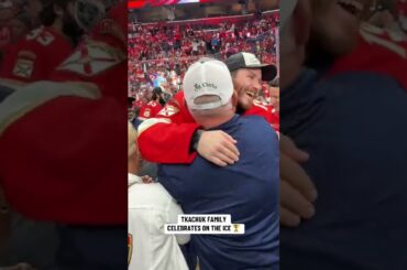 Tkachuk Family Celebrates On The Ice 👏
