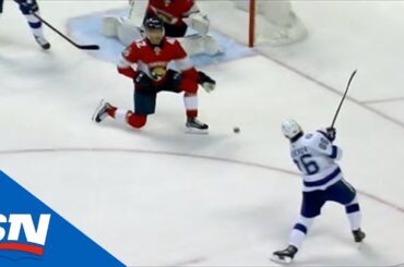 Nikita Kucherov Fires Home His First Goal Of The Playoffs In Game 1