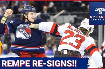Rempe-Mania!! Matt Rempe re-signs with the Rangers on a two-year deal! Will Adam Edstrom be next??
