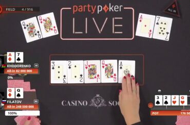 Khodorenko Out in 4th | Main Event Final Table | #MILLIONSRussia