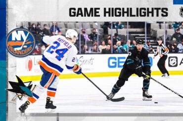 Islanders @ Sharks 2/24 | NHL Highlights 2022