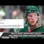 Millis, Mass. Native Matt Boldy Will Make NHL Debut Against Bruins