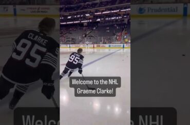 🚨🚨🚨WELCOME TO THE BIG LEAGUES GRAEME CLARKE🚨🚨🚨#nhl #newjerseydevils #hockeyhighlights