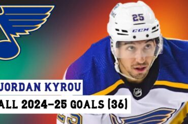 Jordan Kyrou (#25) All 36 Goals of the 2024-25 NHL Season