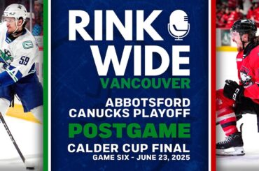 RINK WIDE POST-GAME: Abbotsford Canucks at Charlotte Checkers | AHL Calder Cup Finals - Game 6