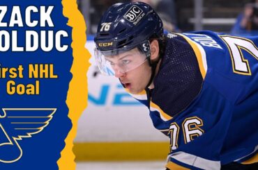 Zack Bolduc #76 (St. Louis Blues) first NHL goal Feb 24, 2024
