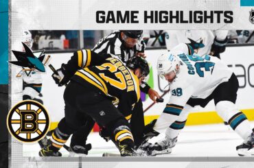 Sharks @ Bruins 10/24/21 | NHL Highlights