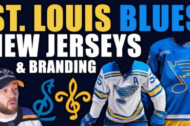 St. Louis Blues NEW Jersey, Logos & Branding! FULL RETRO!