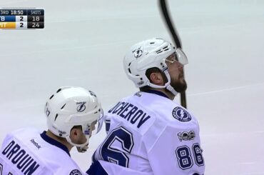 Drouin's speed leads to power play goal by Kucherov