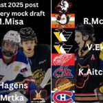 Last 2025 NHL Mock Draft: Frondell 3rd, Hagens falls, Pen’s take forwards at 11,12 + more placements