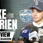 Jake O'Brien Reacts to Being Drafted by Seattle Kraken With 8th Overall Pick in 2025 NHL Draft