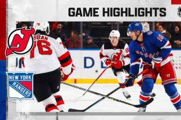 Devils @ Rangers 3/4 | NHL Highlights 2022