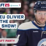 MATHIEU OLIVIER JOINS THE BLUE JACKETS DRAFT SHOW! 💪