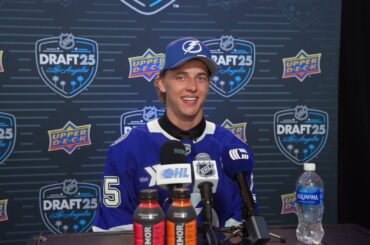 2025 NHL Draft Media Availability - Ethan Czata (56th Overall, Tampa Bay Lightning)