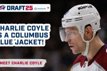 CHARLIE COYLE IS PUMPED TO BE COLUMBUS BUE JACKET! 💥 💥 💥