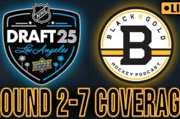 2025 NHL DRAFT ROUNDS 2-7 LIVE STREAM | DAY 2 PICKS, REACTIONS, & FULL ANALYSIS!!!