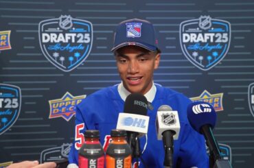 2025 NHL Draft Media Availability - Malcolm Spence (43rd Overall, New York Rangers)