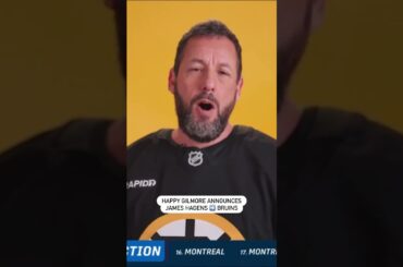 Happy Gilmore Makes The Boston Bruins Draft Pick 🏌️‍♂️