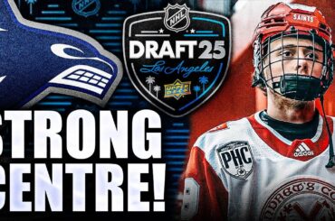 CANUCKS DRAFT REALLY STRONG POWERFUL CENTRE IN KIEREN DERVIN