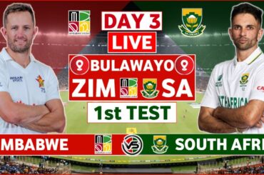 Zimbabwe vs South Africa 1st Test Day 3 Live | ZIM vs SA 1st Test Live Scores & Commentary