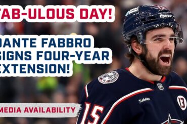 FAB-ULOUS DAY! ✍️💰 Dante Fabbro Signs 4-Year Contract Extension! 💥 | Media Availability