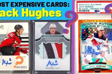 Jack Hughes - Top 10 Most Expensive Hockey Cards - for Sept 2023 by Hockey Cards in Canada