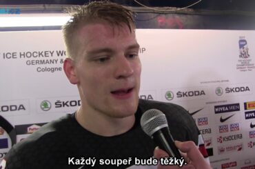 Colton Parayko po zápase Kanada - Norsko 5:0