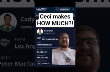 Cody Ceci makes HOW MUCH?! #nhl #hockey #lakings #sports #oddmanrush