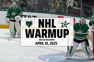NHL Warmup & Gear Breakdown | Dallas Stars | Jake Oettinger & Casey DeSmith