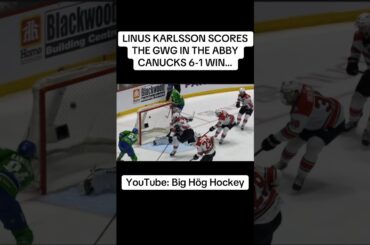 LINUS KARLSSON SCORES THE GWG IN THE ABBY CANUCKS 6-1 WIN… #canucks #abbotsfordcanucks #ahl