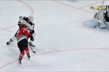 Dylan Strome Gets The Blackhawks On The Board Late In This Game