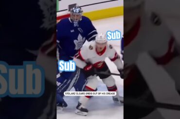 Anthony Stolarz DESTROYS Greig #shorts #hockey #nhl #playoffs