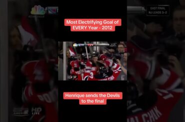 Adam Henrique pushes the Devils to the Stanley Cup Final in overtime #shorts #newyork #nhl #hockey