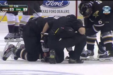 Brad Staubitz Spearing Major on Brenden Dillon. Feb 8th 2013