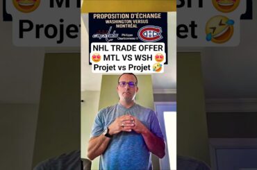 NHL TRADE OFFER🤩 MTL VS WSH 🤩Projet vs Projet 🤣 #hockey #lnh #nhl