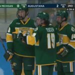 Jakob Peterson scores first collegiate goal