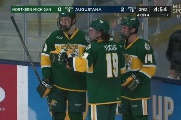 Jakob Peterson scores first collegiate goal