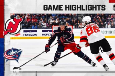 Devils @ Blue Jackets 3/1 | NHL Highlights 2022
