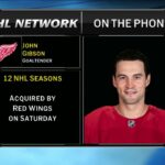 John Gibson on trade to Red Wings