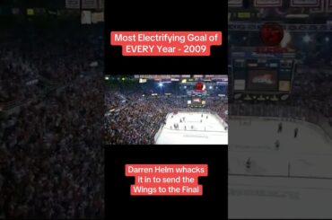 Darren Helm sends the Red Wings to the final in overtime #shorts #hockey #nhl #detroit #chicago