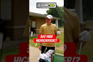 This high schooler said he hits driver over 300 yards then did this 🤯. #golf #divotdudes #golfswing
