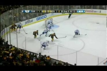 Bone-crunching hit by Boychuk on van Riemsdyk