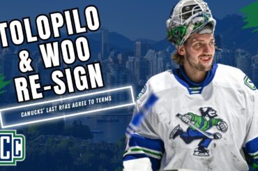 CANUCKS AGREE TO TERMS WITH JETT WOO AND NIKITA TOLOPILO