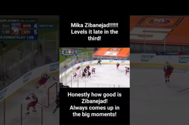 Mika Zibanejad goal ties stadium series game late in third! #nhlhighlights #rangers #islanders