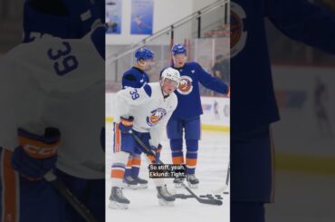 Calum Ritchie gets mic'd up Day 1 of Islanders Development Camp🎙🏒 #shorts
